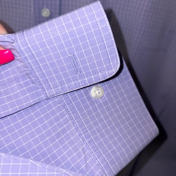 🆕💜 Ariat Pro Series Mens Purple Check Western Button Down Shirt Rodeo Ranch - Picture 8 of 15